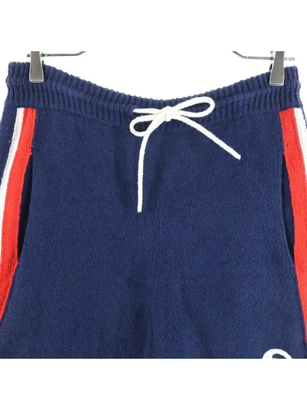 Gucci Pile Fabric Sideline Shorts Navy